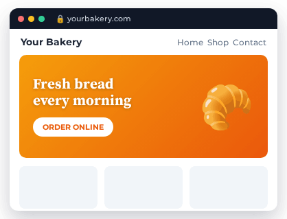 Example small business website hosted by GreaterLink