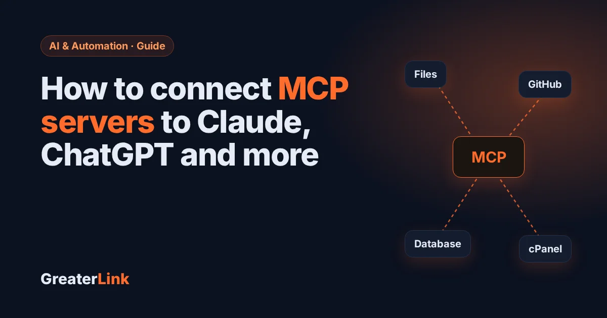 How to connect MCP servers to Claude, ChatGPT and more