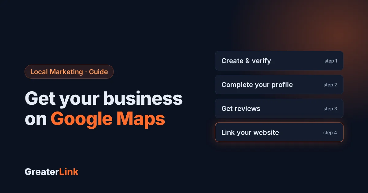 Get your business on Google Maps - GreaterLink guide